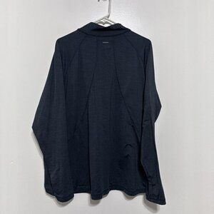 Jockey Long Sleeve Activewear 1/4Zip Moisture Wicking Thumbholes Womens 2XL Grey